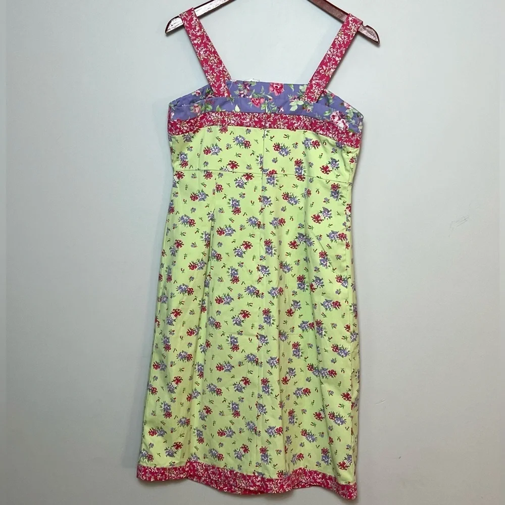 Hanna Andersson NEW Womens Floral l Tank Top Apron Dress Sz 10 Med